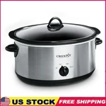 7QT Manual Slow Cooker Stainless Steel High Warm Dishwasher Safe Oval Pot Us. Fixed Price $81.59.