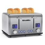 Toaster 4 Slice, Kitchmix Bagel Stainless With Lcd Timer, Extra Wide .... Fixed Price $86.73.