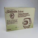Sunbeam Juicer Attachment For Professional Mixmaster Mixers 94366 Vintage Sealed. Fixed Price $19.99.