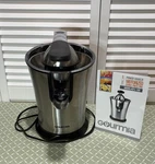 Gourmia EPJ-100 Motorized Citrus Press Juicer Stainless Steel Silver Black. Fixed Price $28.50.