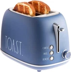 Rae Dunn Retro Rounded Bread Toaster, 2 Slice Stainless Steel With Remov. Fixed Price $85.17.