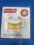 Dash Dual Citrus Juicer White With Pulp Control 20 Fl Oz Capacity 25 Watts New. Fixed Price $19.99.