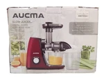 Aucma Slow Juicer, Cold Press W/ Quiet Motor, Classic Red JS3005. Fixed Price $102.99.
