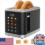 Touch Screen 2 Slice Digital Timer Toasters With 6 Bread Types & Shade. Fixed Price $86.42.