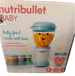 Nutribullet Baby Food Blender NBY10100, Blue/white, 4 Cups Bpa Free Authentic. Fixed Price $26.99.