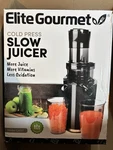 Elite Gourmet EJX017 Cold Press Slow Juicer 27 Oz Black Bpa Free Easy Clean. Fixed Price $50.99.