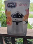 New Parini Electric Juicer Extraction Auto-reverse Silver Finish Nib. Fixed Price $23.99.