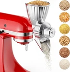 Gvode Grain Mill Attachment For Kitchenaid Stand Mixer, 9 Grind Level Flour. Fixed Price $67.49.