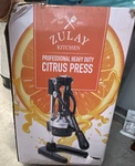 Zulay Kitchen Heavy Duty Citrus Press Juicer, Stainless Steel, 5IN. Fixed Price $100.00.