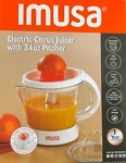 Imusa GAU-80340 Electric Citrus Juicer With 34OZ Pitcher In White Color. Fixed Price $16.88.