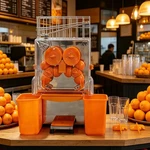 110V Auto Commercial Orange Juicer Machine High Yield Electric Lemon Extractor. Fixed Price $1030.00.
