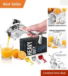 Elegant Silver Zulay Fruit Press - Ergonomic Manual Juicer With Removable Filter. Fixed Price $44.73.