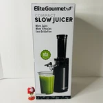 Elite Gourmet EJX600 Compact Small Space-saving Masticating Slow Juicer Cold. Fixed Price $19.99.