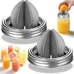 Mason Jar Juicer Lid, Stainless Steel Manual/citrus Reamer/lemon Squee.... Fixed Price $7.99.