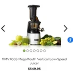 Omega Juicer MMV700S. Fixed Price $349.99.