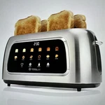 Tesslux 4 Slice Toaster With Touch Screen Control, Wide Long Slots. Fixed Price $64.95.