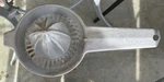 Foley Aluminum Hand Held Citrus Juicer Strainer Pat. 161609 Usa Vintage. Fixed Price $6.50.
