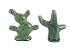 Creative Co-op DA9662A Stoneware Cactus Ring Holder Styles 3"L X 3-1/4"H. Fixed Price $14.03.
