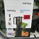 Canoly Masticating Juicer JE-68 Out Of Box Black Two Cups. Fixed Price $54.99.