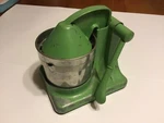 Vintage Green Jiffy Juicer Cast Aluminum Manual Press Household Products Chicago. Fixed Price $95.00.