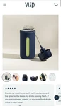 Visp Elixir Mixer Blue / Grey 24 Oz Travel Bottle. Fixed Price $55.00.