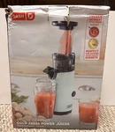 Dash Deluxe Compact Cold Press Power Juicer, Easy To Clean, Brand New Box Damage. Fixed Price $65.00.