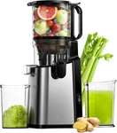 Juicer Machines, Euhomy 5.8" Wide Feed Chute Cold Press For Whole Vegetab. Fixed Price $88.28.