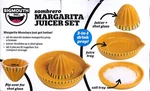 Bigmouth Sombrero Margarita Juicer Set 3-IN-1 Ceramic Shot Glass Salt Tray Nib. Fixed Price $21.99.