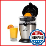 Vinci Hands-free Electric Citrus Juicer, 1-BUTTON, Black/stainless Steel. Fixed Price $174.26.