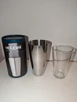 Houdini 16OZ Stainless Steel Boston Cocktail/bar Shaker 2 Piece Set Open Box. Fixed Price $23.88.