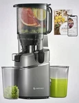 Amzchef SJ-036 Cold Press Juicer 250W 135MM Chute, 1.8L, Triple-filter Grey. Fixed Price $109.95.