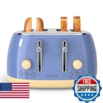 Toaster 4 Slice,retro Stainless Steel With Extra Wide Slots Cancel, Bage. Fixed Price $119.63.