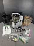 Omega VSJ843Q Vertical Low Speed Masticating Juicer - Used Working Many Extras. Fixed Price $179.00.
