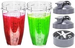 Pack 32 Oz Cup And Lids Extractor Blade For Nutribullet NB-101B NB-101S NB-201. Fixed Price $27.00.