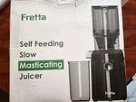 Fretta Self Feeding Slow Masticating Juicer New Open Box. Fixed Price $49.49.