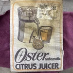 Oster Automatic Citrus Juicer Golden Harvest Model 368 New Box Vintage Sealed. Fixed Price $36.00.