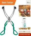 Canning Jar Lifter Tongs Stainless Steel With Grip Handle For Home.... Fixed Price $15.99.