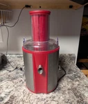 Gnc HL-2098 Ultra Juicer Centrifugal Electric Red Silver Stainless Steel. Fixed Price $21.00.