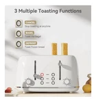 Kitchmix Retro 4-SLICE Toaster Stainless Steel 1.5" Extra-wide Slots, White. Fixed Price $59.99.