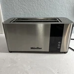 Mueller Ultratoast: Full Stainless Steel 4-SLICE Toaster-works Great!. Fixed Price $25.49.
