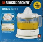 Black & Decker CJ630 White Citrus Juicer With Adjustable Pulp Control, Nib. Fixed Price $17.99.