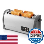 Elite Gourmet Digital Long Slot 4-SLICE Toaster Touch Screen Led Display, Extr. Fixed Price $58.95.