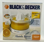 Black & Decker Handy Juicer Citrus HJ29 - New In Box 28 Oz. Fixed Price $19.99.