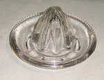 Antique Easley Pat. July 10, 1888 Clear Glass Juicer Reamer 3.75" Small 4 Slot. Fixed Price $9.99.