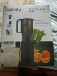 Canoly Masticating Juicer JE-68 Out Of Box Black Two Cups. Fixed Price $65.00.