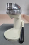 Vintage King Model JK-30 Ivory Cream Metal Manual Citrus Juicer Works Good. Fixed Price $35.00.