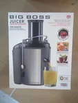 Big Boss Juicer 700 Watts W/extra Large 3-INCH Feeder 18000 Rpm New. Fixed Price $45.00.