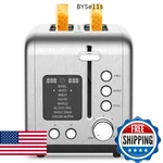2-SLICE Bagel Toaster Stainless Steel With Screen- Single Function For. Fixed Price $42.30.