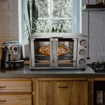 Megachef 25 Quart French Door Multi-function Electric Toaster Oven With Rotisser. Fixed Price $68.99.