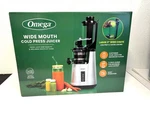 Omega Wide Mouth Juicer Compact Vertical Cold Press New Model JC4000SV13W. Fixed Price $169.99.